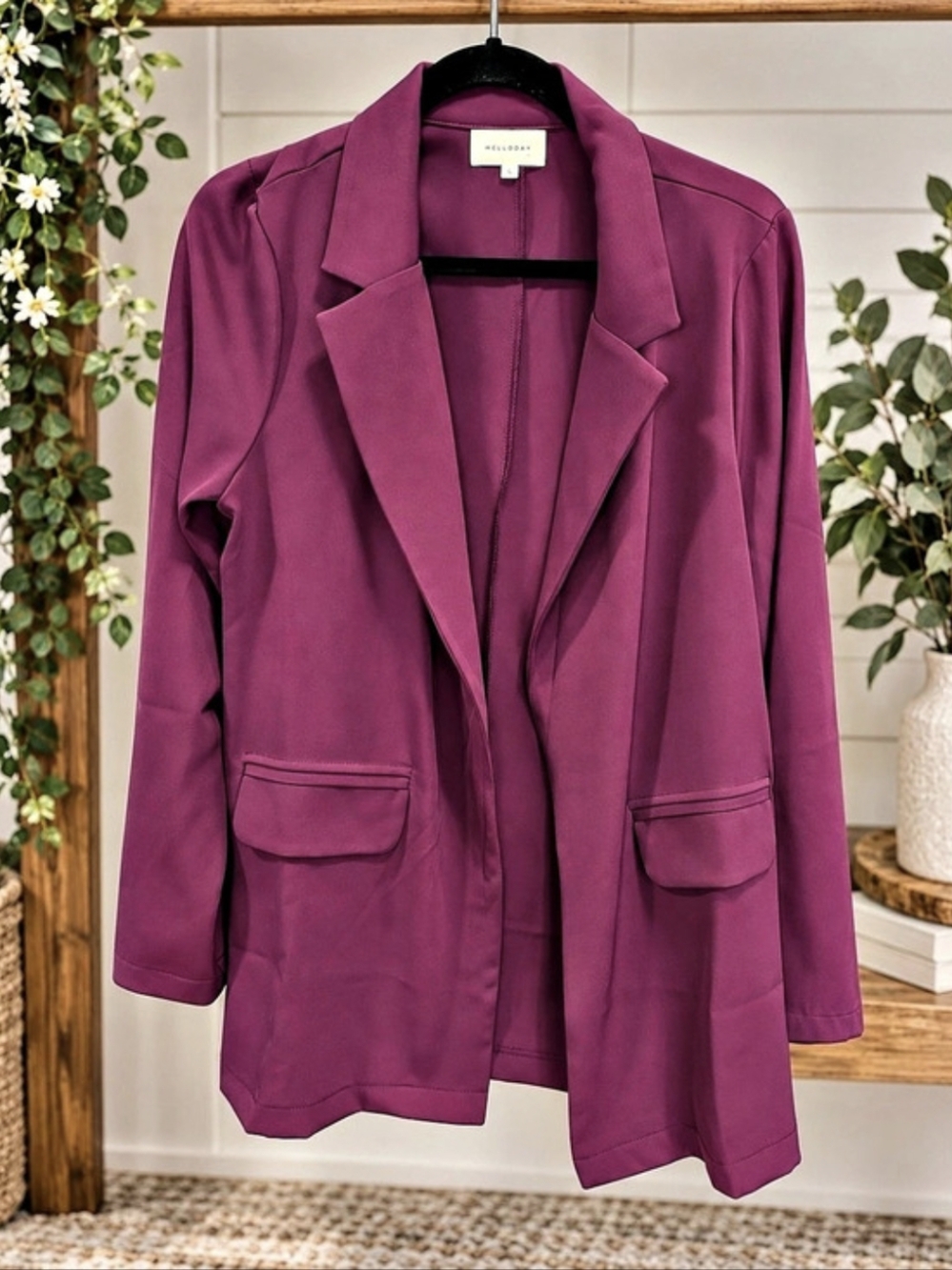 Melloday Blazer in Purple Size Large Like New